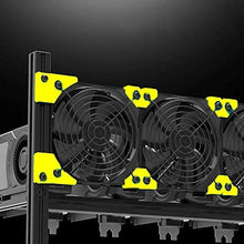 Load image into Gallery viewer, 8 GPU Aluminum Open Air Mining Rig Stackable Frame Holder ETH Ethereum