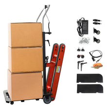 Load image into Gallery viewer, Stair Climber Hand Trucks - 441lbs Capacity Electric Hand Trucks 400W Heavy Duty Stair Climber Trolley with Safety Rope for Moving Furniture Logistics Warehouse