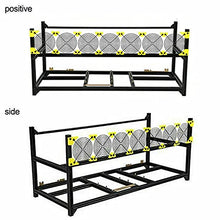 Load image into Gallery viewer, 8 GPU Aluminum Open Air Mining Rig Stackable Frame Holder ETH Ethereum