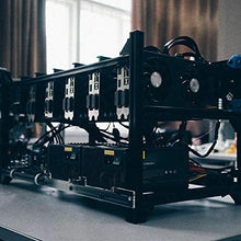 Load image into Gallery viewer, 8 GPU Aluminum Open Air Mining Rig Stackable Frame Holder ETH Ethereum