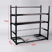 Load image into Gallery viewer, Bitcon Miner 19 GPU Frame Aluminum Mining Rig Open Air Case Stackable for Ethereum Mining Rig ETH BTC XMR Chassis Server Rack with 18 Fans