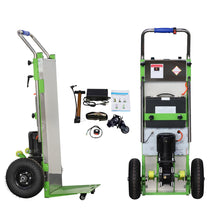 Load image into Gallery viewer, Powered Stair Climbing Hand Trucks Dolly Cart for Moving, 440lb Capacity Heavy Duty Stair Climber Furniture Dolly with Folding Handle & Solid Wheel & Brakes