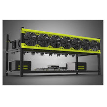 Load image into Gallery viewer, 6/8 GPU Aluminum Stackable Open Air Mining Computer Frame Rig Ethereum Veddha