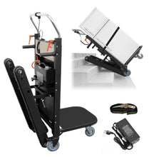 Load image into Gallery viewer, Electric Stair Climbing Hand Trucks Dolly Cart for Moving Heavy Objects, 661lbs Load, 500W Motor Power Heavy Duty Folding Stair Climber Cart Hand Trolley, for Furniture Family Logistics Warehouse