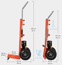 Load image into Gallery viewer, Electric Stair Climbing Hand Trucks Dolly Cart for Moving, 880lb Max Load, 1200W Motor Folding Stair Climber Cart, Powerful Powered Stair Climbing Dolly Heavy Duty