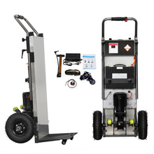 Load image into Gallery viewer, Powered Stair Climbing Hand Trucks Dolly Cart for Moving, 440lb Capacity Heavy Duty Stair Climber Furniture Dolly with Folding Handle & Solid Wheel & Brakes
