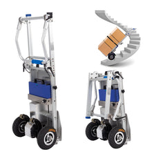 Load image into Gallery viewer, Hand Trucks Heavy Duty Hand Cart Dolly Electric Stair Climbing Hand Trucks Electric Stair Climbing Hand Trucks Dolly Cart for Moving with Folding Handle,Solid Wheel and Brakes