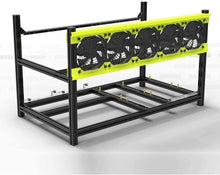 Load image into Gallery viewer, 6/8 GPU Aluminum Stackable Mining Rig Open Air Frame Case Miner BTC ETH