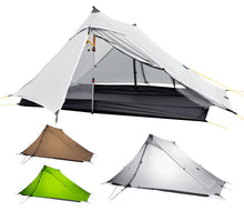 Load image into Gallery viewer, 3F UL Gear LanShan pro Tent, 1 Person / 2 Person Outdoor Ultralight Camping Tent, 3-Season or 4-Season Professional Backpacking Ten, for Camping, Hiking, Trekking (Gray-2 Person, 3 Season)