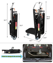 Load image into Gallery viewer, Electric Stair Climbing Hand Trucks Dolly Cart for Moving Heavy Objects, 661lbs Load, 500W Motor Power Heavy Duty Folding Stair Climber Cart Hand Trolley, for Furniture Family Logistics Warehouse