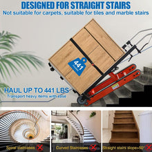 Load image into Gallery viewer, Stair Climber Hand Trucks - 441lbs Capacity Electric Hand Trucks 400W Heavy Duty Stair Climber Trolley with Safety Rope for Moving Furniture Logistics Warehouse
