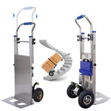 Load image into Gallery viewer, Hand Trucks Heavy Duty Hand Cart Dolly Electric Stair Climbing Hand Trucks Electric Stair Climbing Hand Trucks Dolly Cart for Moving with Folding Handle,Solid Wheel and Brakes