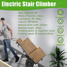 Load image into Gallery viewer, Hand Trucks Heavy Duty Hand Cart Dolly Electric Stair Climbing Hand Trucks Electric Stair Climbing Hand Trucks Dolly Cart for Moving with Folding Handle,Solid Wheel and Brakes