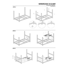 Load image into Gallery viewer, 6/8 GPU Aluminum Stackable Open Air Mining Computer Frame Rig Ethereum Veddha