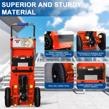 Load image into Gallery viewer, Powered Stair Climbing Hand Trucks Dolly Cart for Moving, 440lb Capacity Heavy Duty Stair Climber Furniture Dolly with Folding Handle & Solid Wheel & Brakes (Orange)