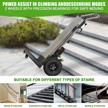 Load image into Gallery viewer, Electric Stair Climbing Hand Trucks Dolly Cart for Moving, 880lb Heavy Duty Folding Stair Climber Cart Hand Trolley Motor Battery Powered for Furniture Family Logistics Warehouse
