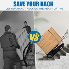 Load image into Gallery viewer, 661LBS Load Capacity Hand Trucks Heavy Duty, 500W Hand Cart Dolly Electric Stair Climbing Hand Trucks with Rubber Tracks