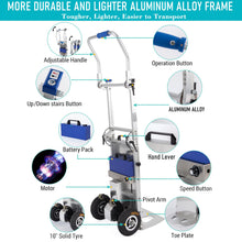 Load image into Gallery viewer, 440 lbs Electric Stair Climbing Hand Trucks for Moving Heavy Objects, Aluminum Alloy, Folding Stair Climbing Dolly with Rubber Tracks for Easy Moving of Heavy Furniture