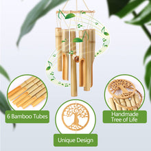 Load image into Gallery viewer, Tree of Life Wind Chime Handmade Wooden Music Chimes for Garden, Patio, Home or Outdoor Decor, Natural Beautiful Sound.