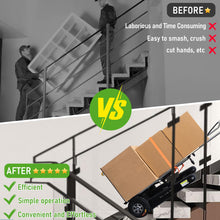 Load image into Gallery viewer, Electric Stair Climbing Hand Trucks Dolly 661LBS Max Load 500W Power Heavy Duty Folding Stair Climber Moving Cart with Rubber Tracks for Family Moving Warehouse Logistics Distribution