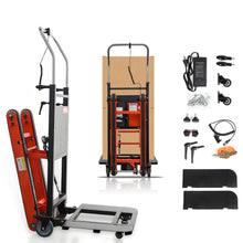 Load image into Gallery viewer, Powered Stair Climbing Hand Trucks Dolly Cart for Moving, 440lb Capacity Heavy Duty Stair Climber Furniture Dolly with Folding Handle & Solid Wheel & Brakes