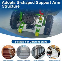 Load image into Gallery viewer, 880lbs Capacity Electric Stair Climbing Hand Trucks Cart, 1200W Powered Motor Electric Stair Climbing Dolly Battery Powered for Moving, Heavy Duty Electric Stair Climber