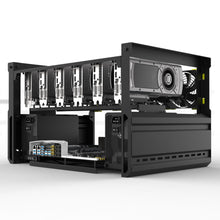 Load image into Gallery viewer, 6/8 GPU Aluminum Stackable Mining Rig Open Air Frame Case Miner BTC ETH