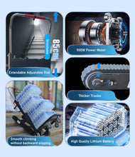 Load image into Gallery viewer, Electric Stair Climbing Hand Trucks Dolly Cart for Moving Heavy Objects, 661lbs Load, 500W Motor Power Heavy Duty Folding Stair Climber Cart Hand Trolley, for Furniture Family Logistics Warehouse