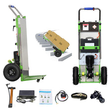 Load image into Gallery viewer, Powered Stair Climbing Hand Trucks Dolly Cart for Moving, 440lb Capacity Heavy Duty Stair Climber Furniture Dolly with Folding Handle & Solid Wheel & Brakes