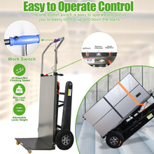 Load image into Gallery viewer, Electric Stair Climbing Hand Trucks Dolly 661LBS Max Load 500W Power Heavy Duty Folding Stair Climber Moving Cart with Rubber Tracks for Family Moving Warehouse Logistics Distribution
