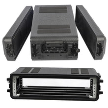 Load image into Gallery viewer, Rack Case, Rack Case Flight Cases, Durable HDPE Watertight Dust-Proof 2U/4U/6U Shock Mount Racks with Microphone Compartments