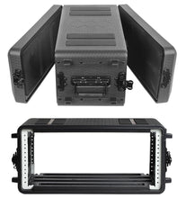 Load image into Gallery viewer, Rack Case, Rack Case Flight Cases, Durable HDPE Watertight Dust-Proof 2U/4U/6U Shock Mount Racks with Microphone Compartments