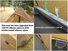 Load image into Gallery viewer, 3F UL Gear Lanshan PRO Lanshan Ultralight Tent 3 Season 4 Season Backpacking Tent for 1-Person or 2-Person, Waterproof Professional Tents for Camping, Kayaking, Climbing, Hiking