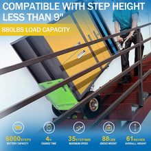 Load image into Gallery viewer, 880lb Electric Stair Climbing Hand Trucks Also Suitable for Curved Stairs, Heavy Duty Stair Climbing Dolly Up and Down Stairs Effortless