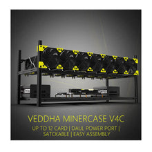 Load image into Gallery viewer, 6/8 GPU Aluminum Stackable Open Air Mining Computer Frame Rig Ethereum Veddha