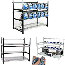 Load image into Gallery viewer, 14 GPU Aluminum Open Air Miner Frame Mining Rig Case ETH BTC Ethereum