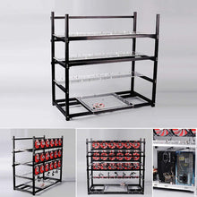 Load image into Gallery viewer, Bitcon Miner 19 GPU Frame Aluminum Mining Rig Open Air Case Stackable for Ethereum Mining Rig ETH BTC XMR Chassis Server Rack with 18 Fans
