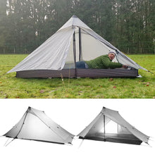 Load image into Gallery viewer, 3F UL Gear LanShan pro Tent, 1 Person / 2 Person Outdoor Ultralight Camping Tent, 3-Season or 4-Season Professional Backpacking Ten, for Camping, Hiking, Trekking (Gray-2 Person, 4 Season)