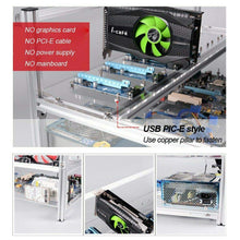 Load image into Gallery viewer, HLL 19GPU Open Air Mining Rig Case Frame Bitcoin Ethereum BTC LTC (with 18 Fans)