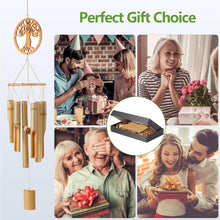 Load image into Gallery viewer, Tree of Life Bamboo Wind Chimes Handmade Wooden Nusic Chimes, Which has Natural Beautiful Sound Apply to Garden,Patio,Home or Outdoor Decor