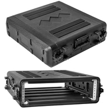 Load image into Gallery viewer, Rack Case, Rack Case Flight Cases, Durable HDPE Watertight Dust-Proof 2U/4U/6U Shock Mount Racks with Microphone Compartments