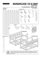 Load image into Gallery viewer, 6/8 GPU Aluminum Stackable Open Air Mining Computer Frame Rig Ethereum Veddha