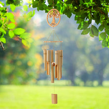 Load image into Gallery viewer, Tree of Life Wind Chime Handmade Wooden Music Chimes for Garden, Patio, Home or Outdoor Decor, Natural Beautiful Sound.