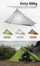 Load image into Gallery viewer, 3F UL Gear Lanshan PRO Lanshan Ultralight Tent 3 Season 4 Season Backpacking Tent for 1-Person or 2-Person, Waterproof Professional Tents for Camping, Kayaking, Climbing, Hiking