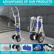 Load image into Gallery viewer, 440 lbs Electric Stair Climbing Hand Trucks for Moving Heavy Objects, Aluminum Alloy, Folding Stair Climbing Dolly with Rubber Tracks for Easy Moving of Heavy Furniture