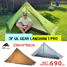 Load image into Gallery viewer, 3F UL Gear Lanshan Pro Ultralight Tent 3-Season Camping Tent, Ideal for Camping in the Garden,Outdoor Lightweight Camping Shelter and Hiking Tent