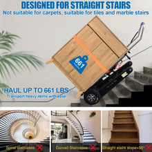 Load image into Gallery viewer, 661LBS Load Capacity Hand Trucks Heavy Duty, 500W Hand Cart Dolly Electric Stair Climbing Hand Trucks with Rubber Tracks