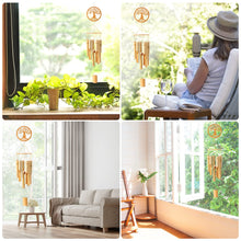 Load image into Gallery viewer, Tree of Life Wind Chime Handmade Wooden Music Chimes for Garden, Patio, Home or Outdoor Decor, Natural Beautiful Sound.