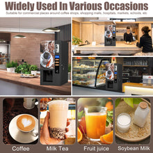 Load image into Gallery viewer, Coffee Vending Machine Coffee Maker with Smart Commercial Self Coin Payment, 3 Flavor Instant Hot Coffee Vending Machine Coffeemaker, Automatic Cup Drop System