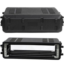 Load image into Gallery viewer, Rack Case, Rack Case Flight Cases, Durable HDPE Watertight Dust-Proof 2U/4U/6U Shock Mount Racks with Microphone Compartments